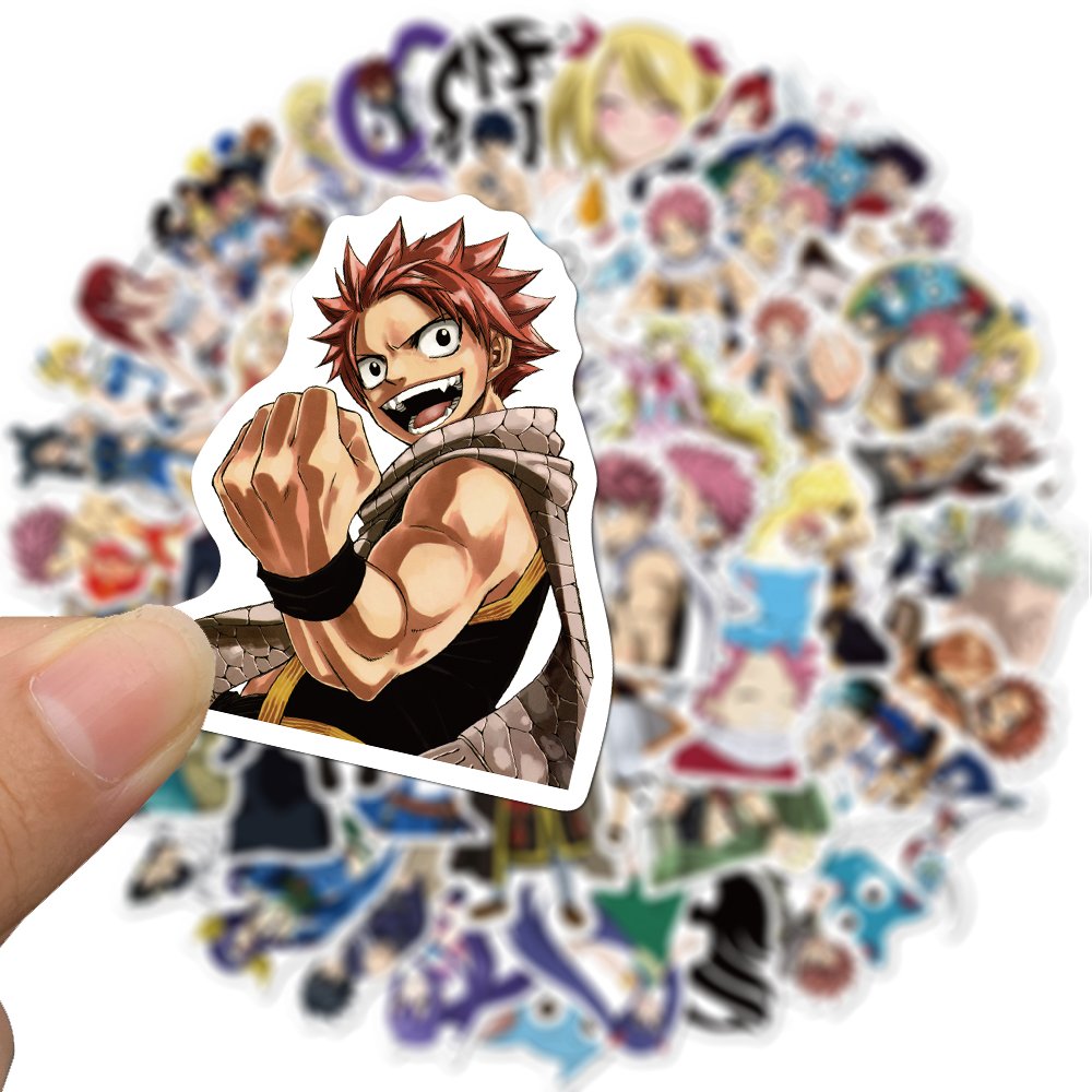ZY0230C 50/PCS Popular hot sell japanese anime Fairy Tail stickers luggage guitar computer car waterproof vinyl sticker custom