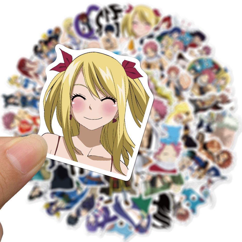 ZY0230C 50/PCS Popular hot sell japanese anime Fairy Tail stickers luggage guitar computer car waterproof vinyl sticker custom