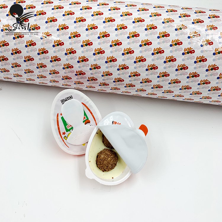 Customized food cartoon chocolate funny egg plastic blister pvc film roll thermoforming blister sheet film