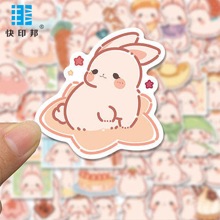 Customized Logo Printing Self Adhesive Pvc Cartoon Vinyl Stickers