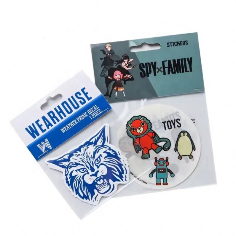Company Custom Design Labels Cartoon Sticker Adhesive Label Printing Holographic Vinyl Die Cut Waterproof Sticker Sheet