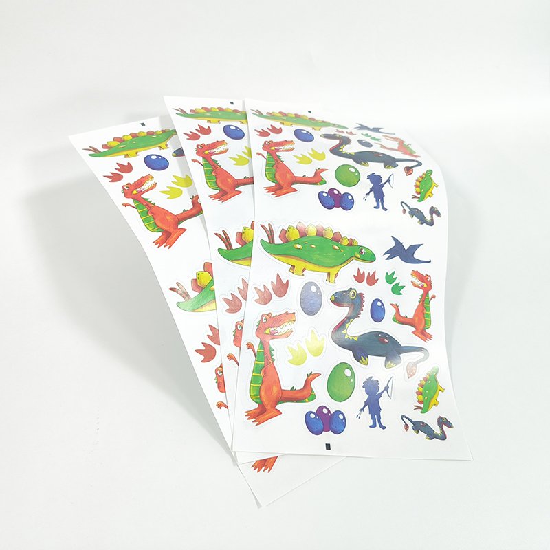Custom Design Die Cut Waterproof Cartoon Sticker Paper Vinyl Adhesive Custom Shape Toy Stickers