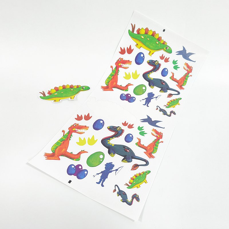 Custom Design Die Cut Waterproof Cartoon Sticker Paper Vinyl Adhesive Custom Shape Toy Stickers