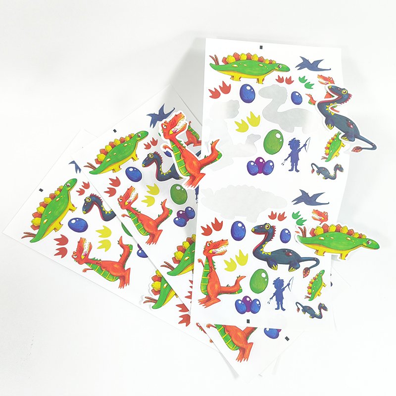 Custom Design Die Cut Waterproof Cartoon Sticker Paper Vinyl Adhesive Custom Shape Toy Stickers