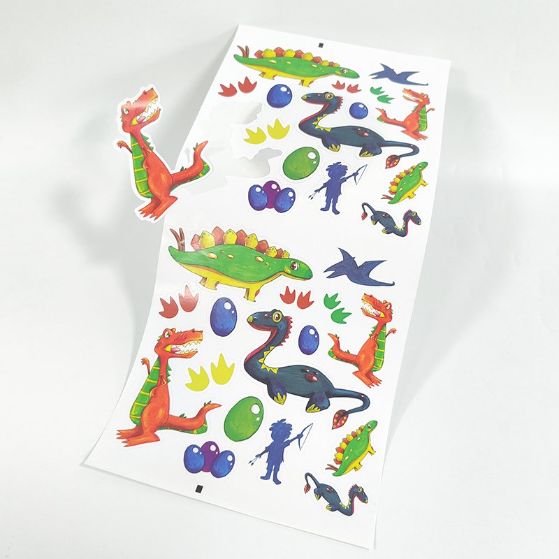 Custom Design Die Cut Waterproof Cartoon Sticker Paper Vinyl Adhesive Custom Shape Toy Stickers