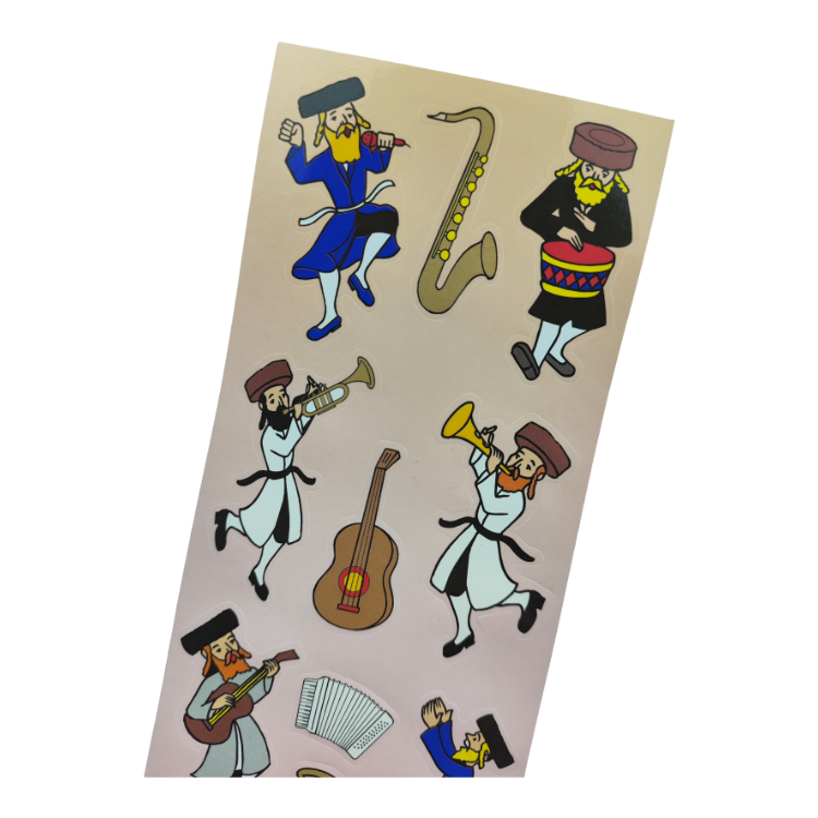 High Quality Custom Printing Cartoon Sticker Vinyl Die Cut Sticker Sheet Removable Kiss Cut Vinyl Stickers Sheet