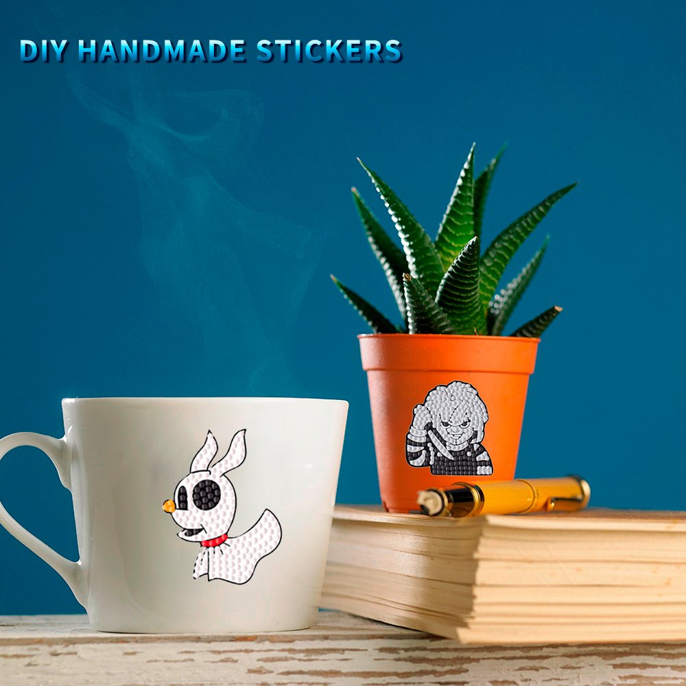 2024 New Diamond Drawing Halloween Cartoon Children's DIY Handmade Children's Diamond Stickers