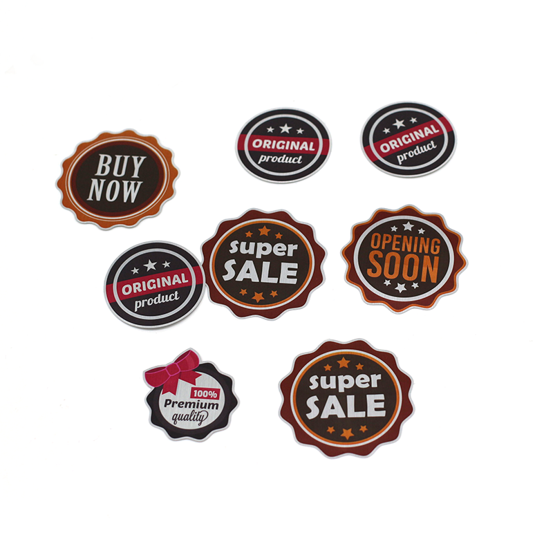 Hologram Water Proof Custom Label Die Cut Holographic Paper Cartoon Sticker