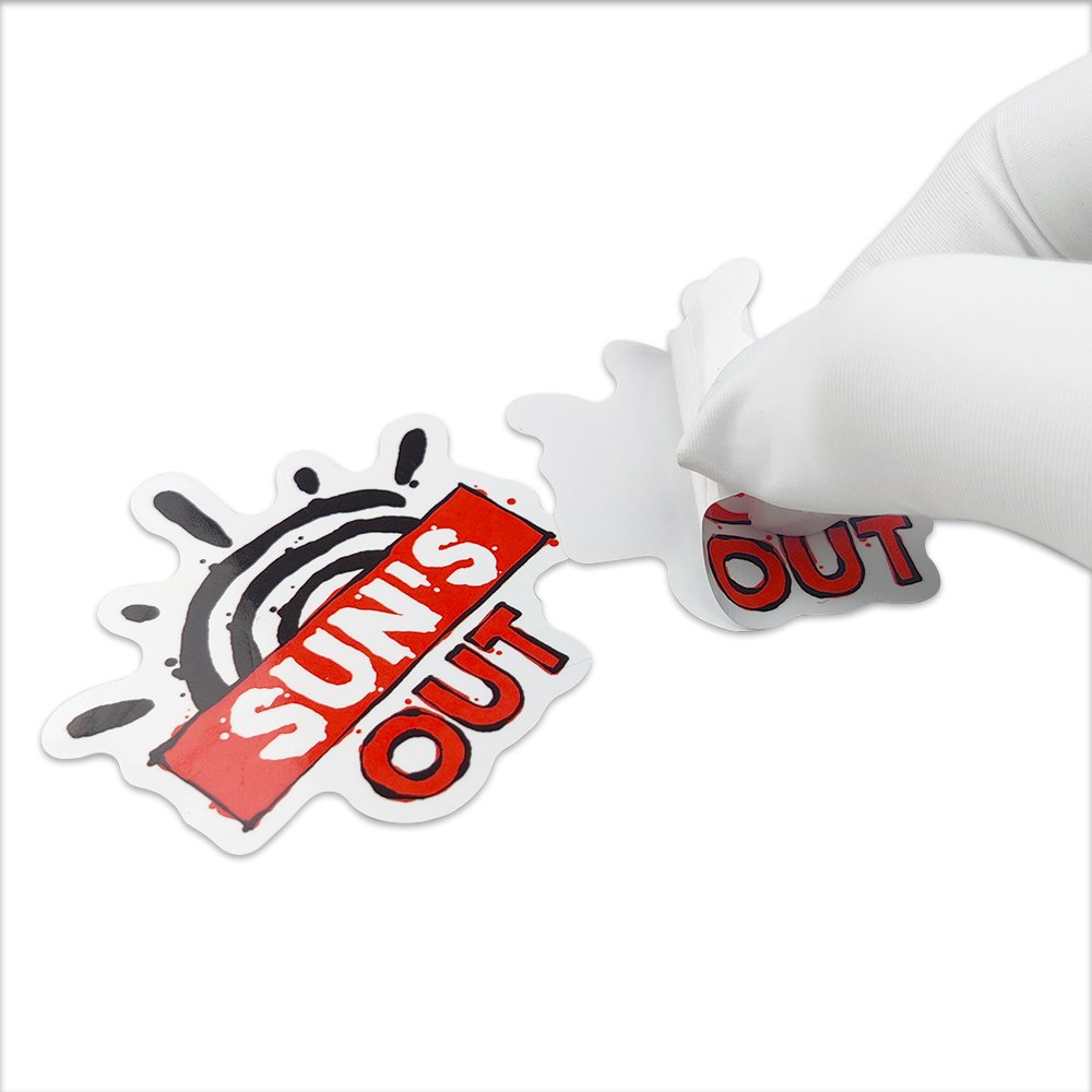Factory Custom Single Kiss Cut Logo Sticker Printing Adhesive Label Vinyl Stickers