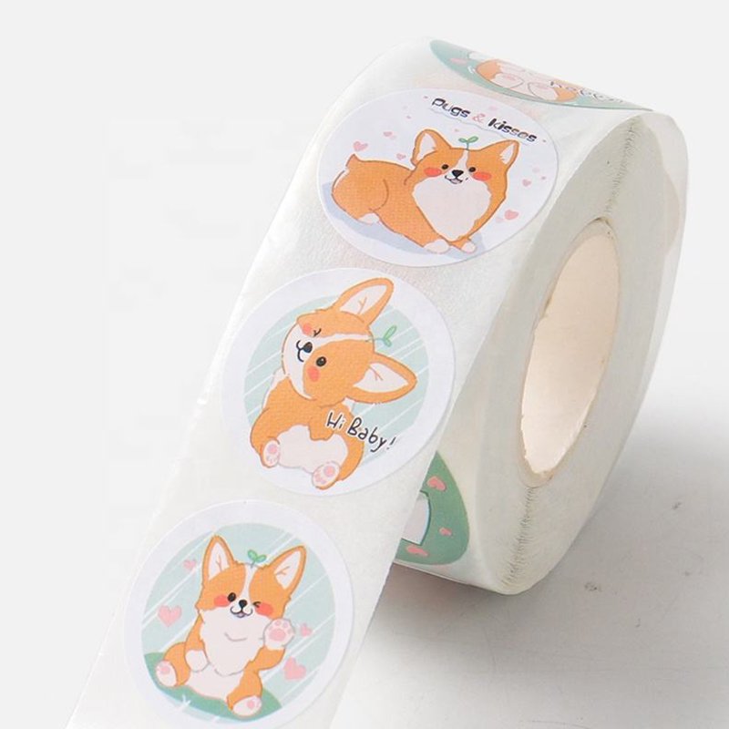 Quality OEM OEM Custom Logo Cartoon PVC Transparent Stickers Labels Roll Cups Bottles Anime Waterproof Adhesive Sticker