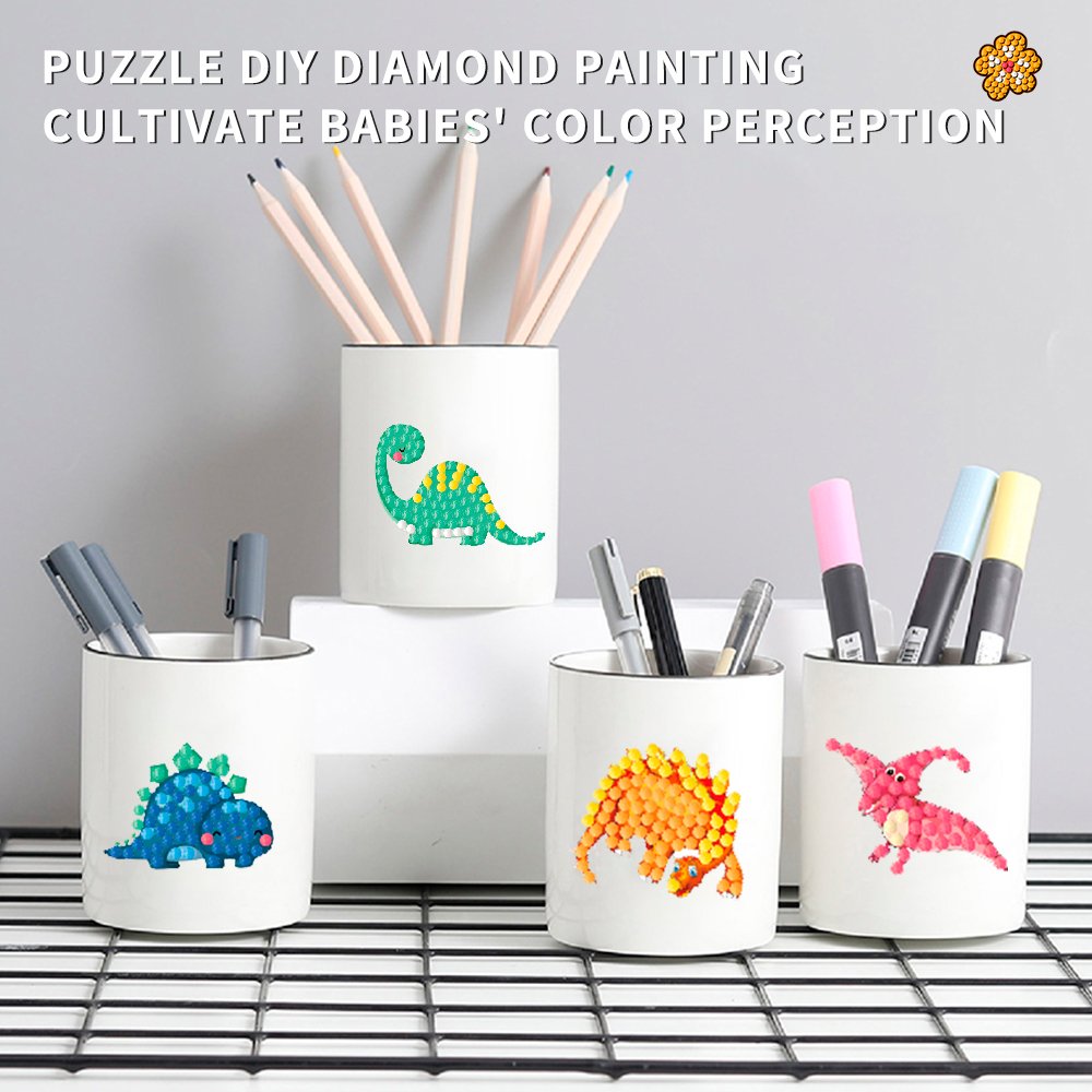 Customized 5D Diamond Drawing Sticker with Round Diamond Cartoon, Children's Decorative Diamond Sparkling Stickers
