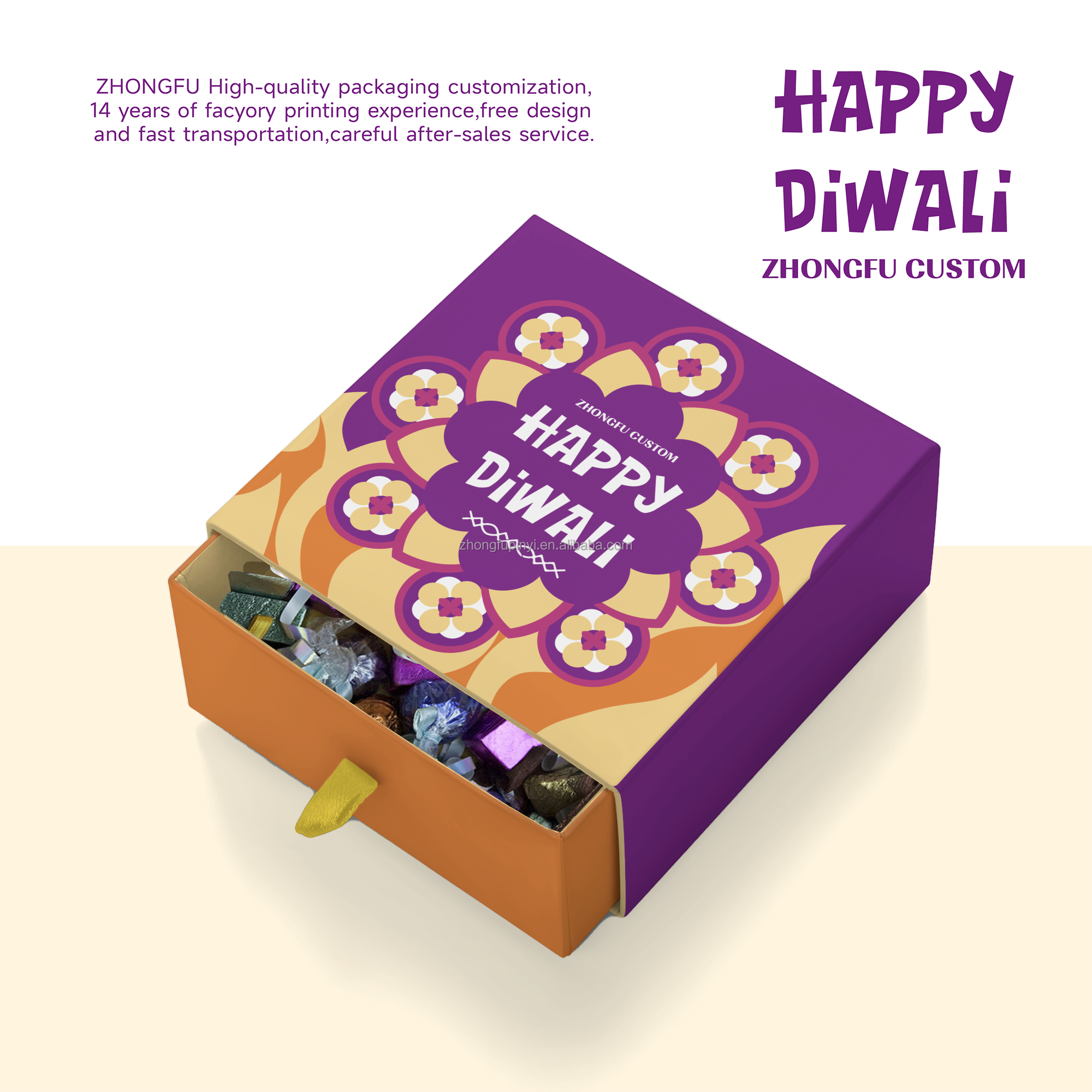 Custom Neck Box Envoi Cartoon Gift Box Cardboard Confectionery Diwali Boxes For Sweets