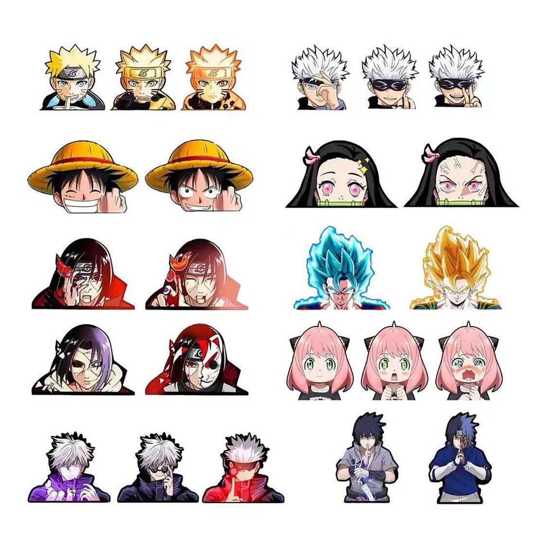 More 1000 designs Cartoon Stickers Children's gifts Waterproof Japan Character 3d Anime Flip stickers