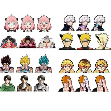 More 1000 designs Cartoon Stickers Children's gifts Waterproof Japan Character 3d Anime Flip stickers