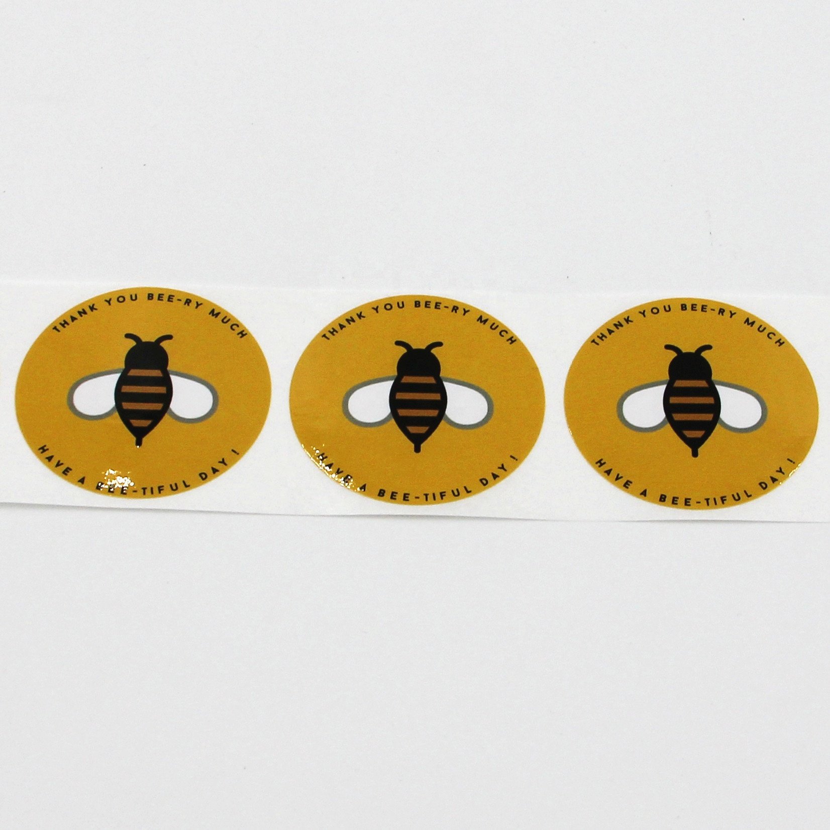 Customize Stickers Waterproof Round Label Sticker Fast Food Honey Jar Labels Personalized Logo Stickers