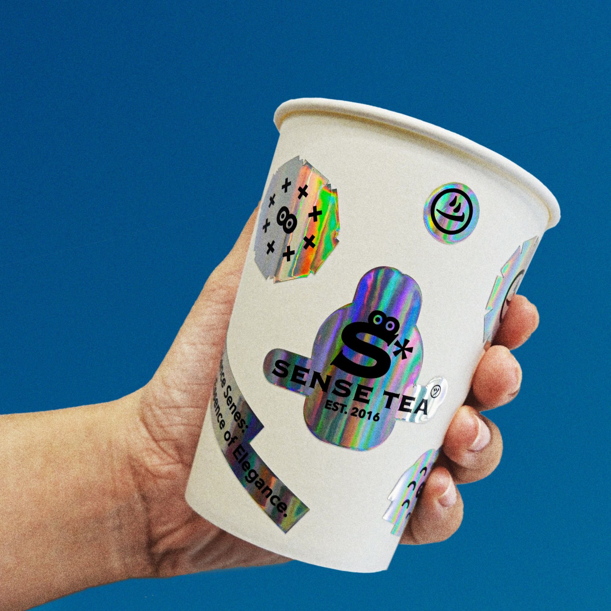 Personalized Cartoon Laser Holographic Sticker Custom Self Holographic Labels Hologram Sticker