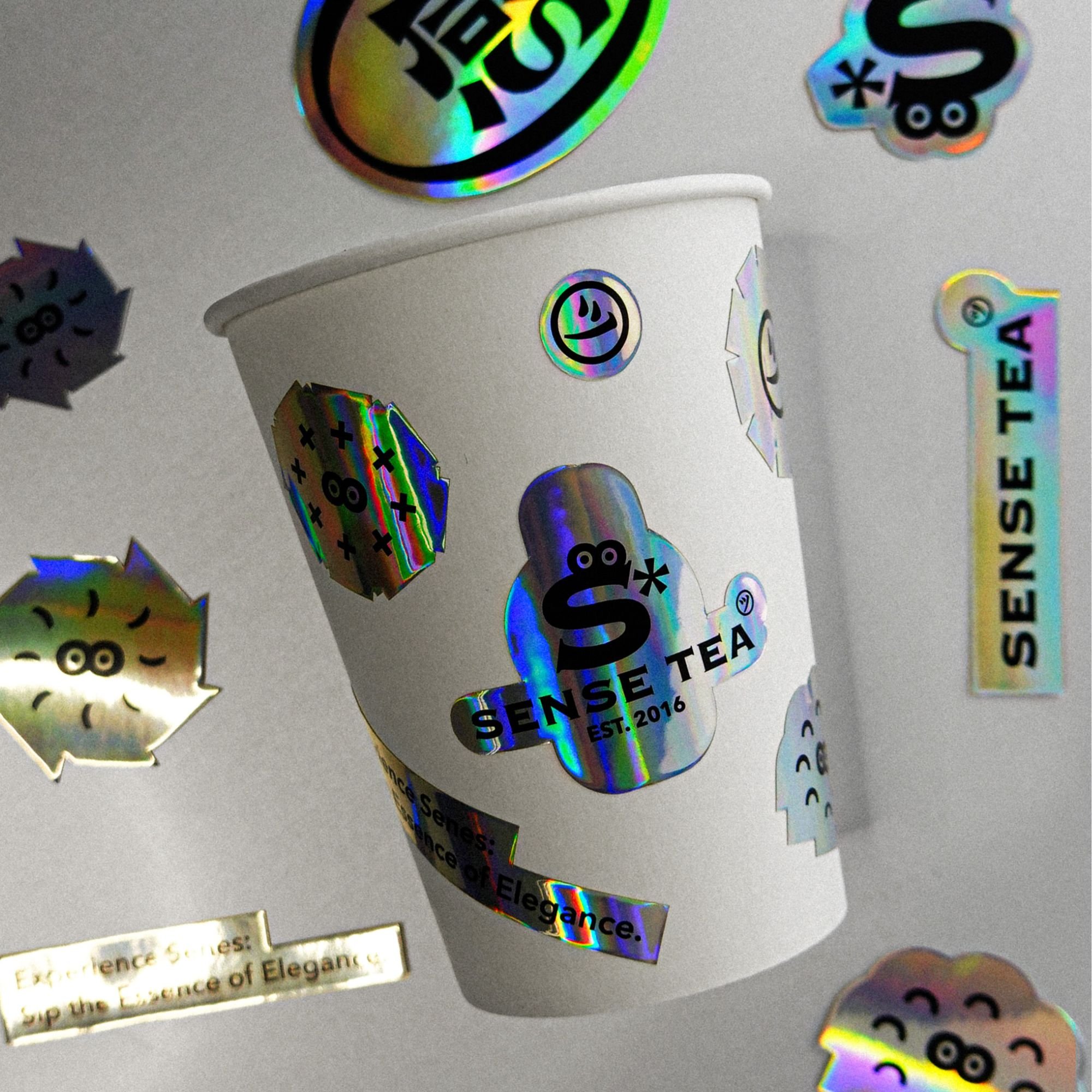 Personalized Cartoon Laser Holographic Sticker Custom Self Holographic Labels Hologram Sticker