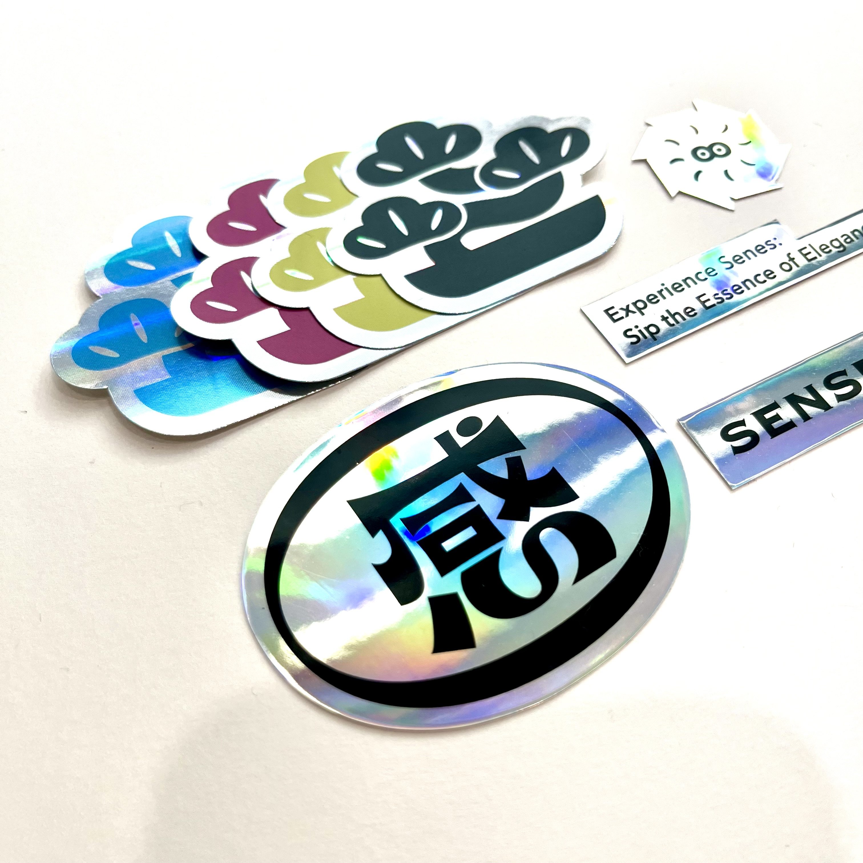 Personalized Cartoon Laser Holographic Sticker Custom Self Holographic Labels Hologram Sticker