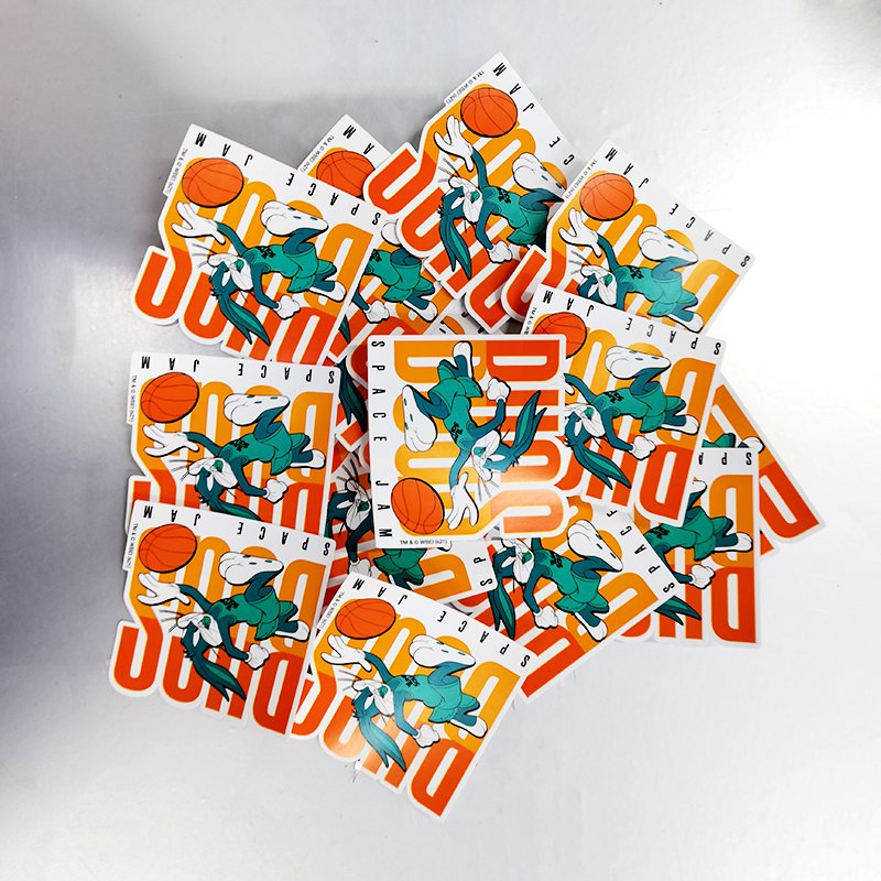 Custom Printed Cute Cartoon Vinyl Sheet Sticker Waterproof UV Printed Adhesive Paper Carton Label Glossy Packaging Designs