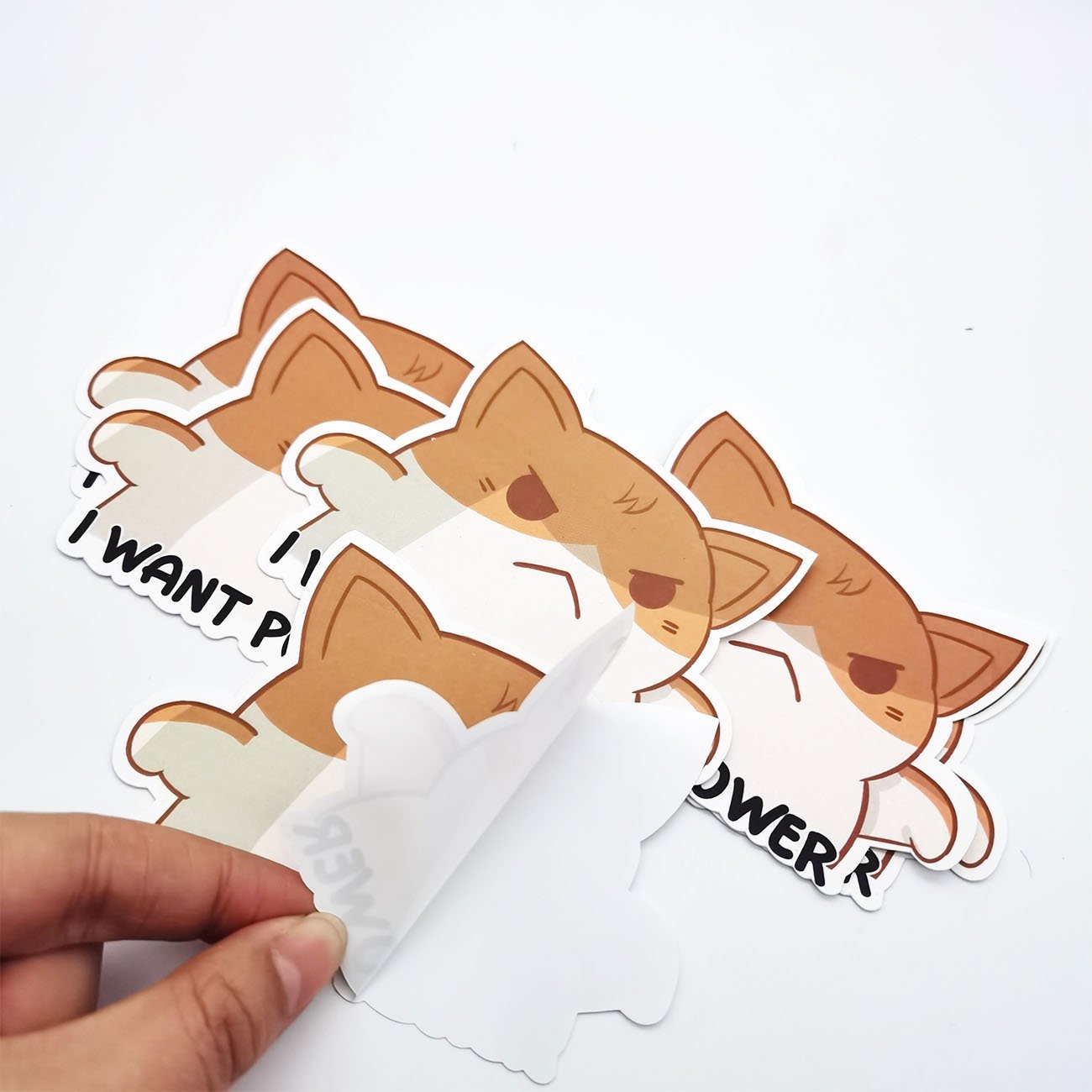 Art Half New Design Custom Logo Waterproof Cartoon Cute Kids Sticker