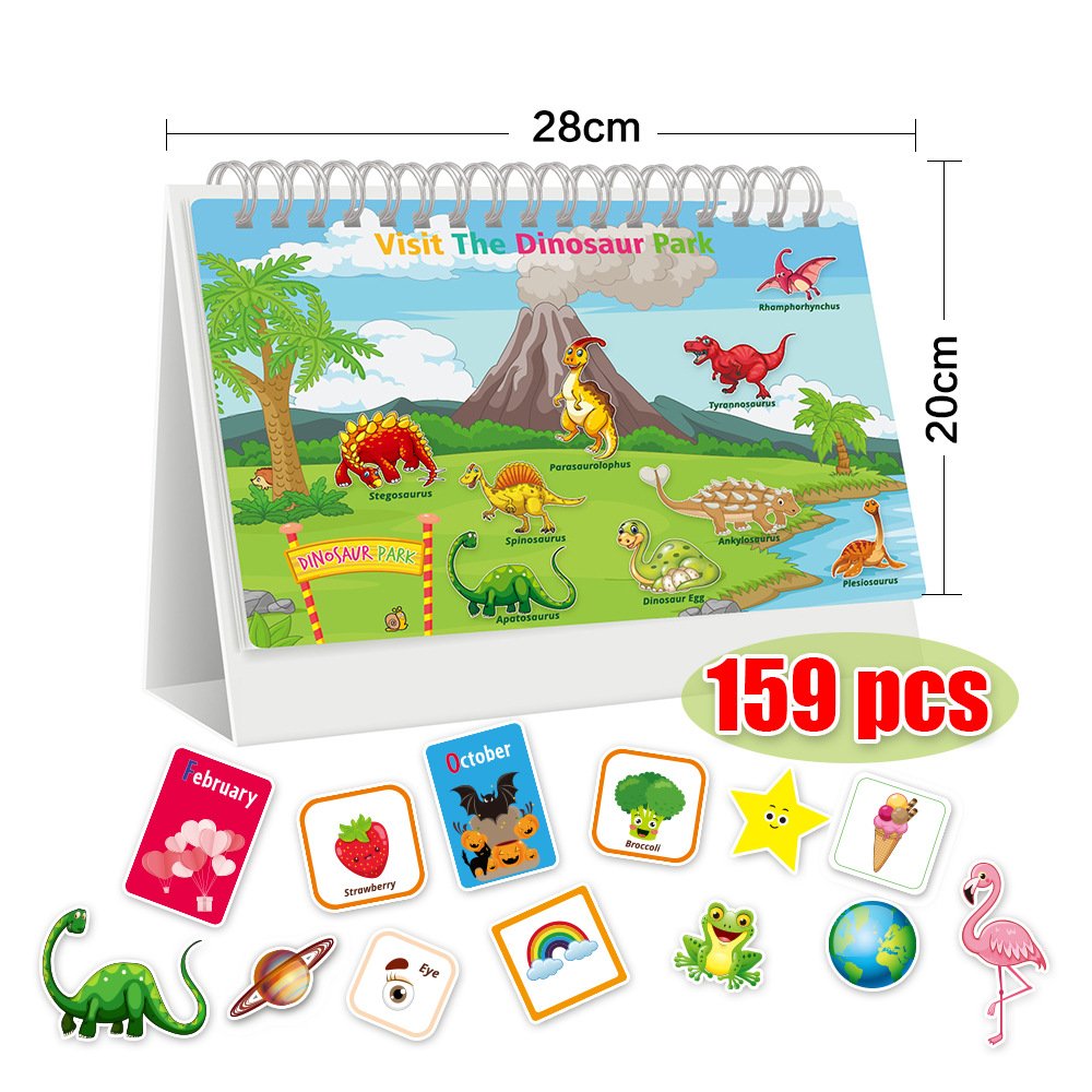 Cartoon Sticker 15 Themes Educational Learning Autism Preschool Activity Binder Board Children Busy Book For Kids