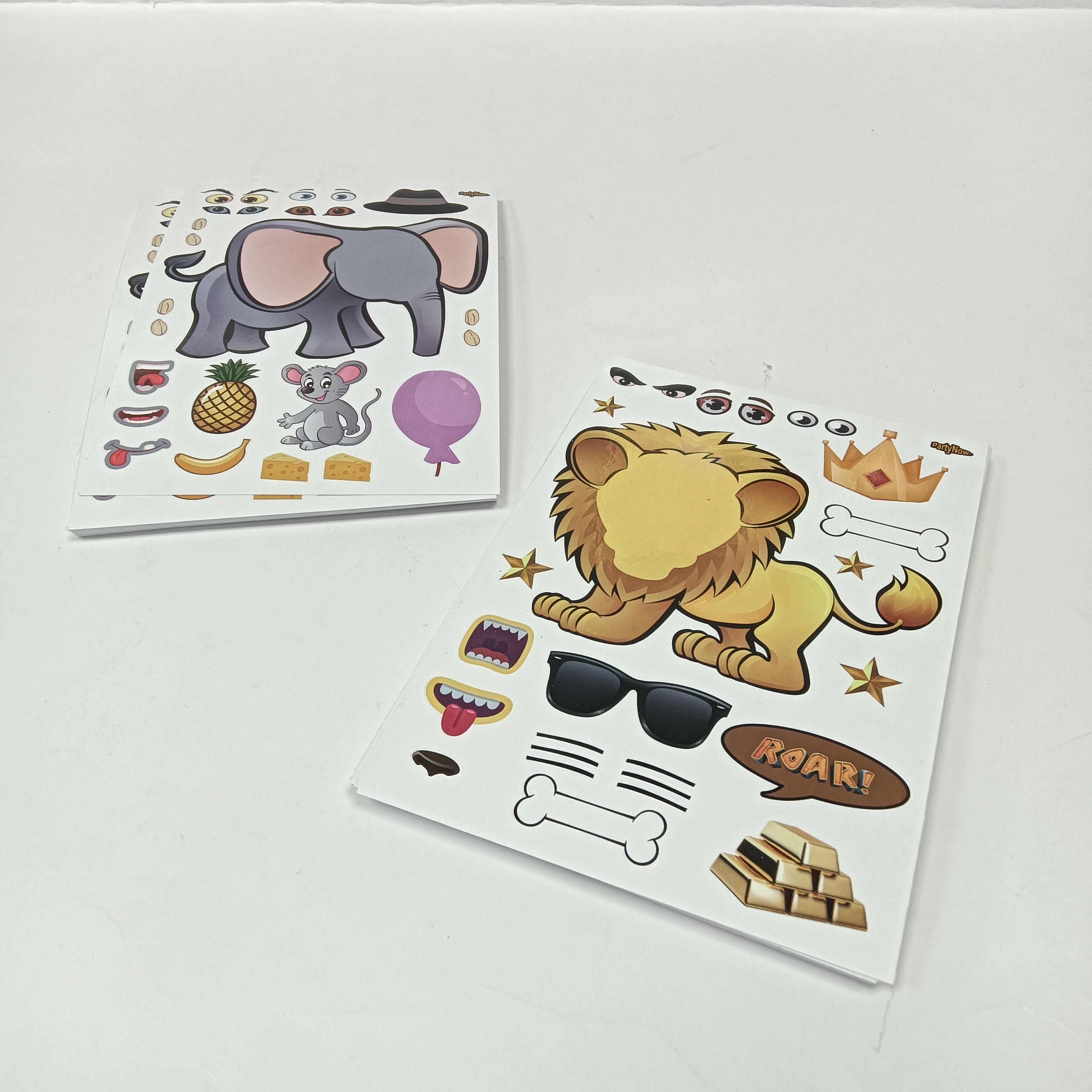 Synthetic paper labels custom stickers kiss cut cartoon label vinyl stickers sheet packaging label printer