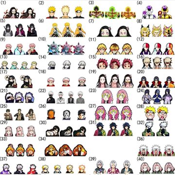 anime sticker 3d motion sticker waterproof anime figures stickers