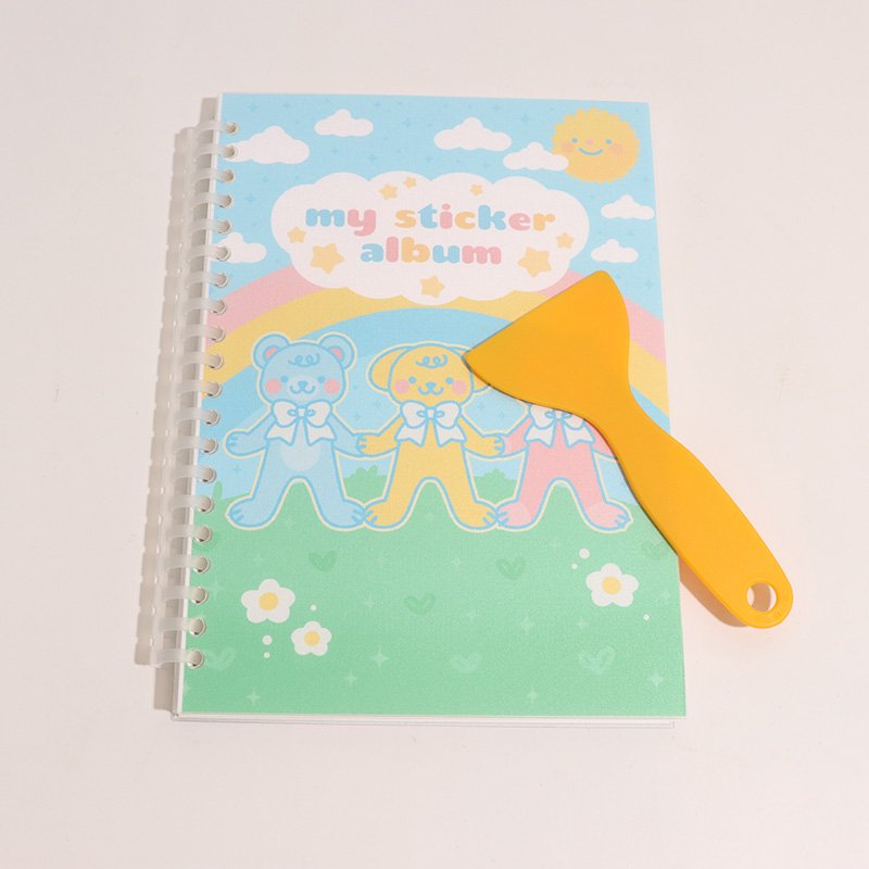 HISHOM Cartoon Waterproof Sticker Books Custom Printer Logo Sticker Book