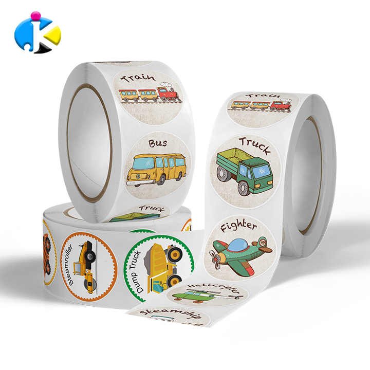 Custom Cartoon Animal Waterproof exquisite Children Stickers Anime Cartoon Sticker Toy Sticker for Kids Education Learning Decal