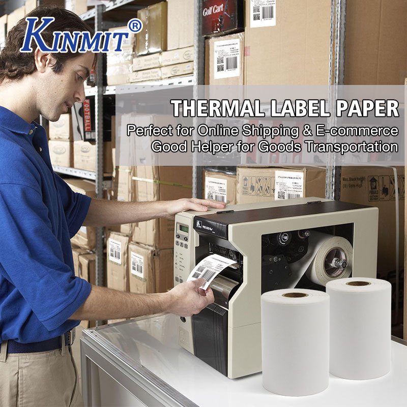 Factory Wholesale Blank White Label Paper 4x6 inch Roll Stickers With Desktop Printer