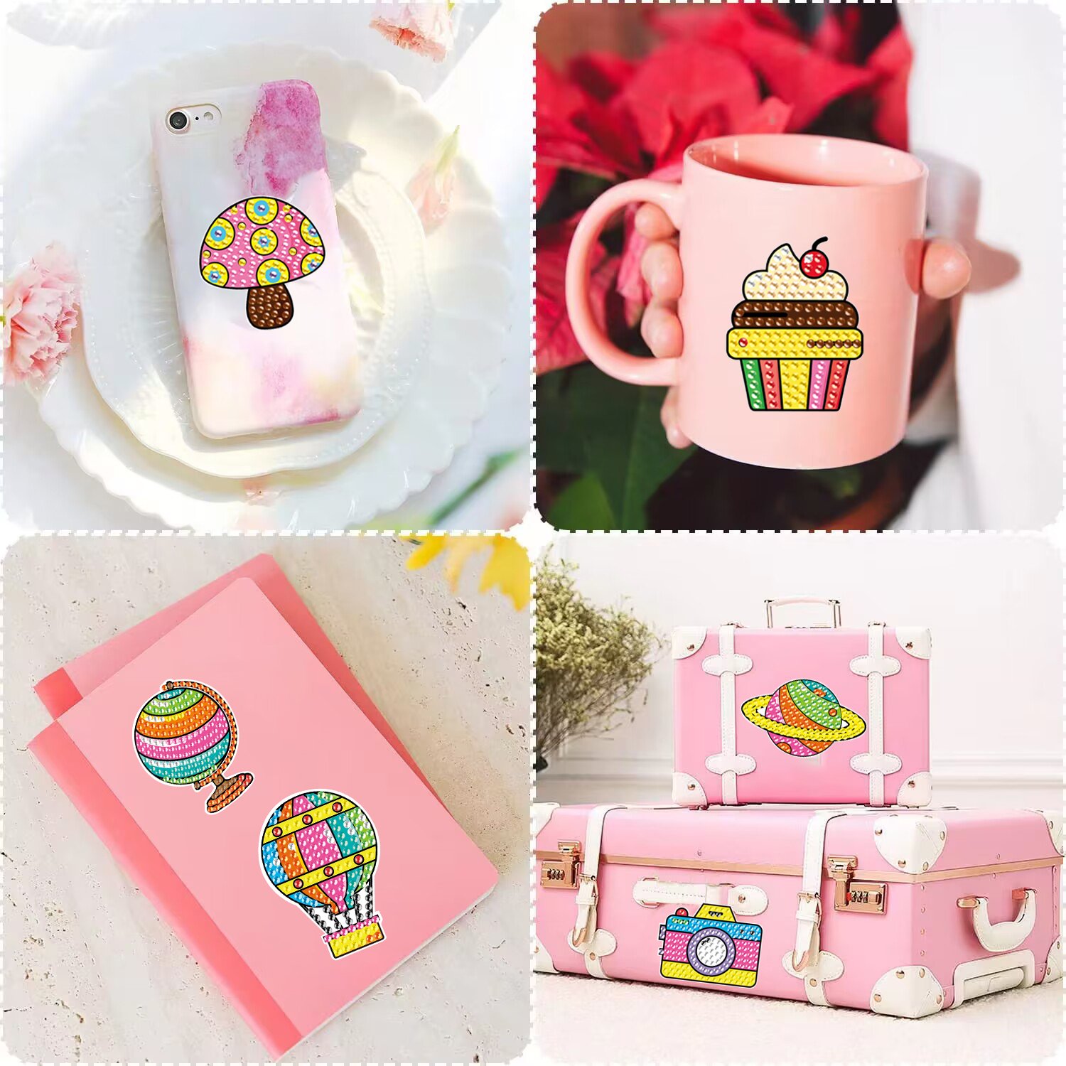 Customized Diamond Painting DIY Wholesale Painting Set Children's Cartoon Candy Cake Cute 5d Diamond Painting Stickers