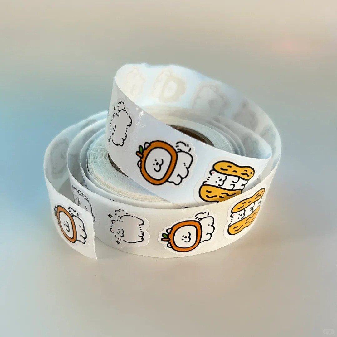 Cute Custom Stickers Logo for Kid Toys Self-adhesive Cartoon Stickers/Labels for Small Business