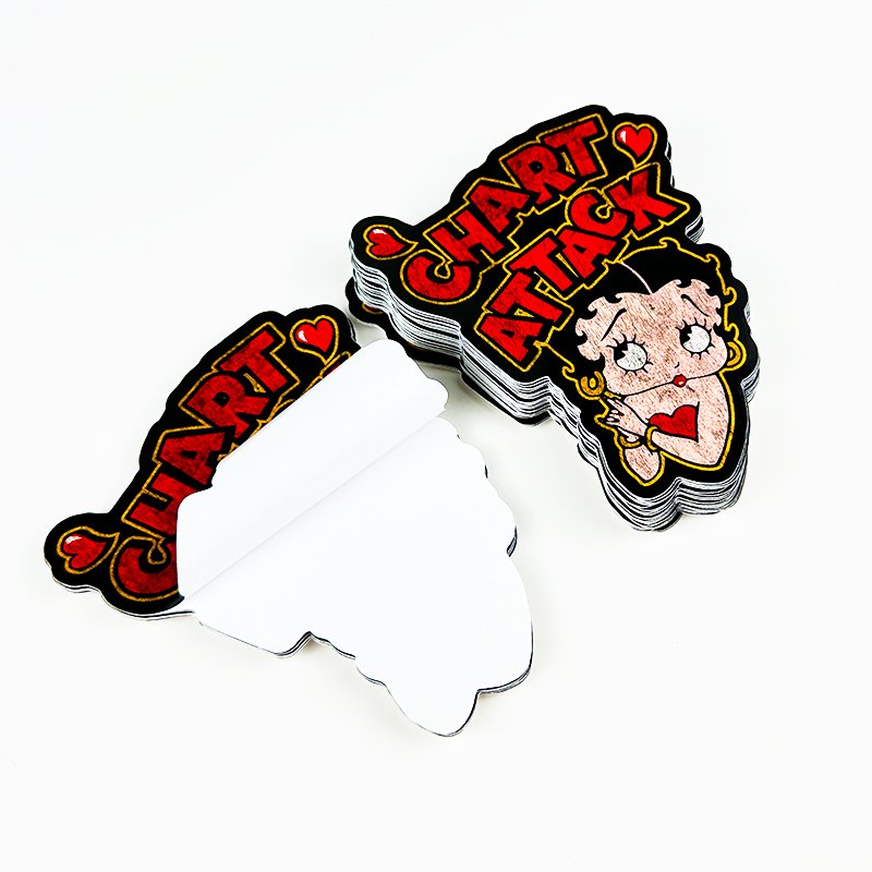 2 Inch Promotional Customised Sticker Cute Cartoon UV Waterproof Brand Name Removable Glossy Round Die Cut Paper Stickers