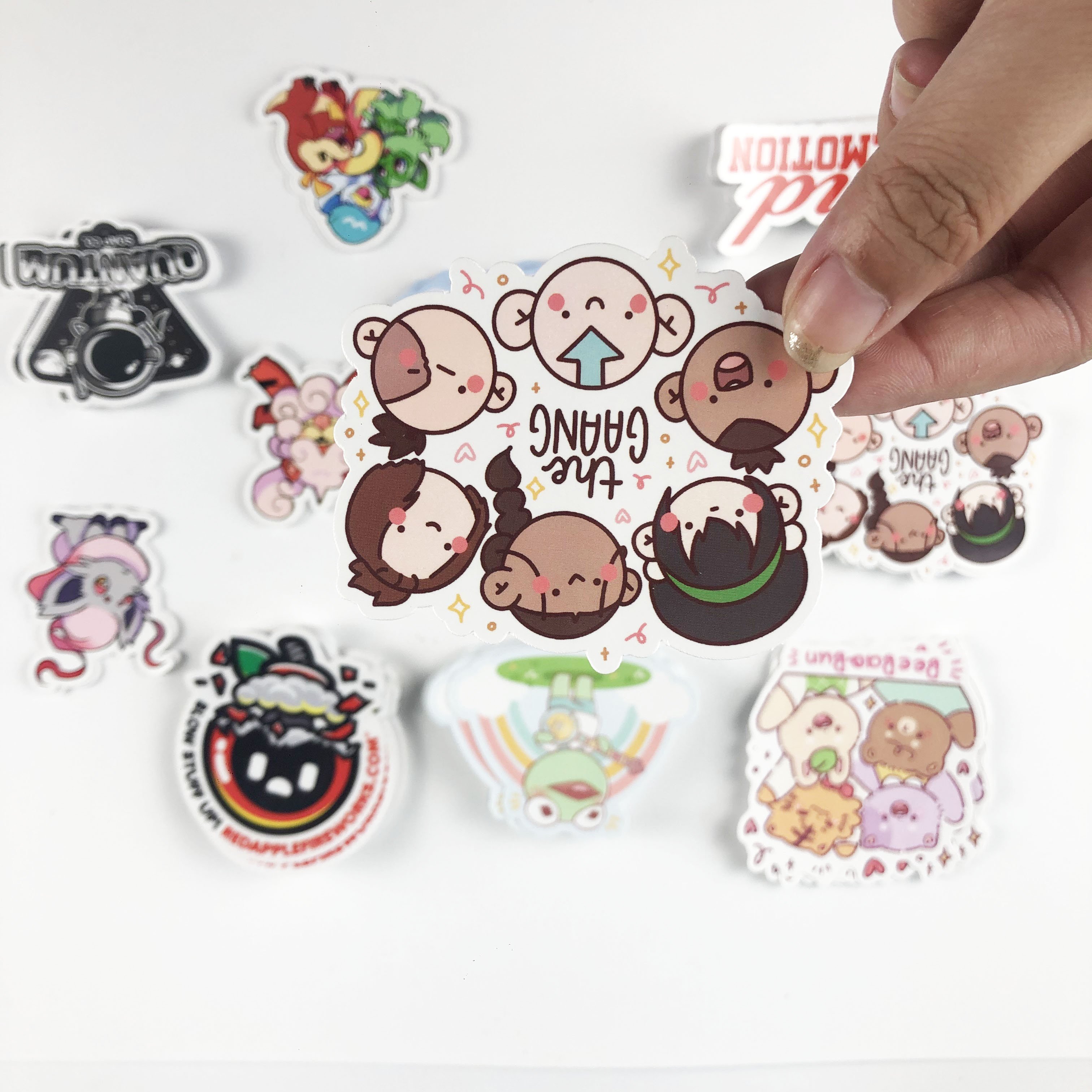 High Quality Waterproof Custom Design Printed Vinyl Stickers Decorative Dye Cut Vinyl Cartoon Stickers