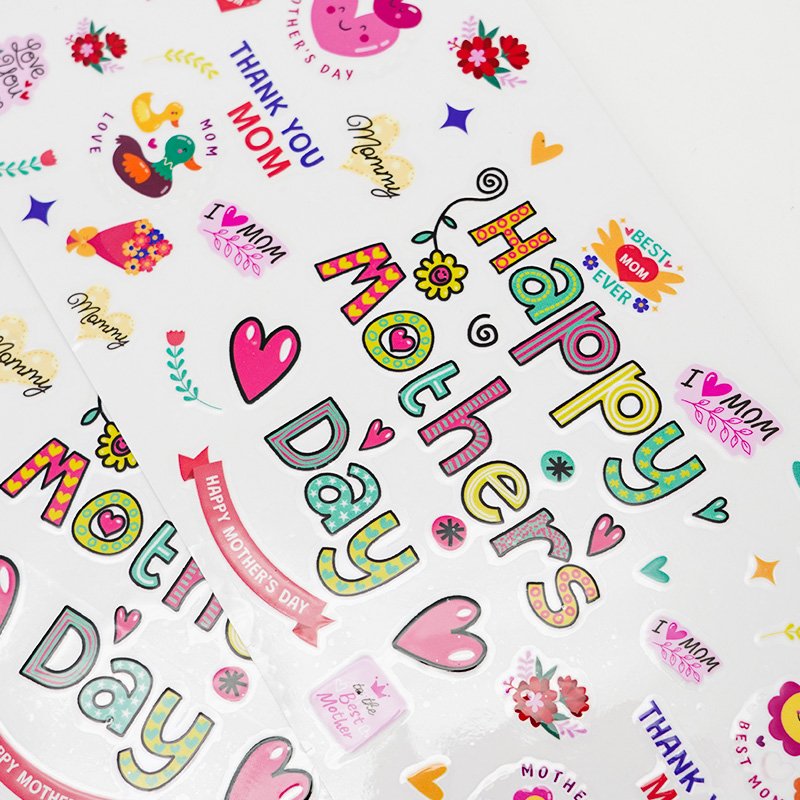 Wholesale Custom Design UV DTF Transfer Sticker Cartoon Decals Waterproof UV DTF Cup Wraps Transfer Stickers for Glass Cup