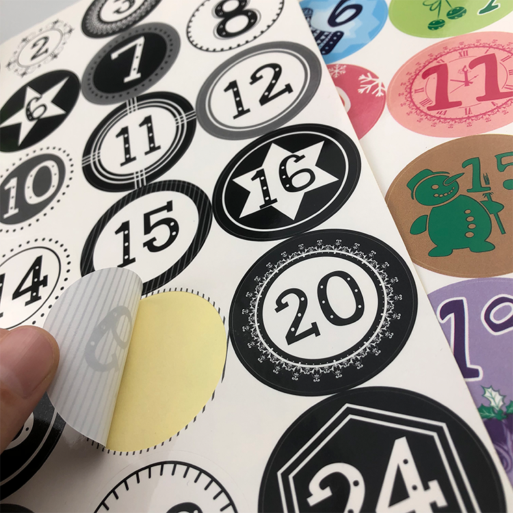 Hot sales high quality Personalized waterproof Sticker adhesive vinyl label logo cartoon kiss cut sticker paper