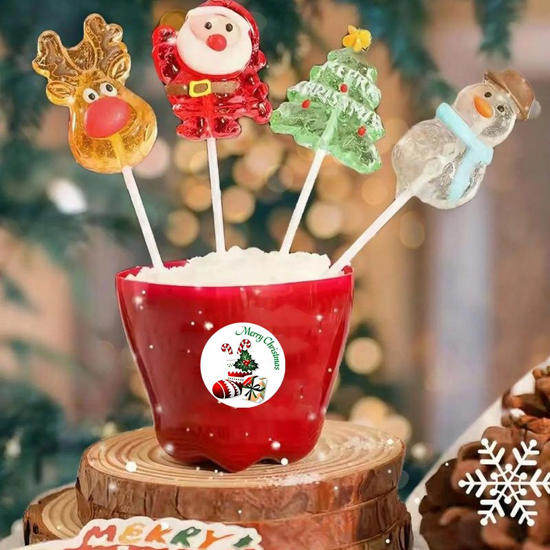 New Merry Christmas label cartoon pattern fun christmas stickers decoration label customized label stickers