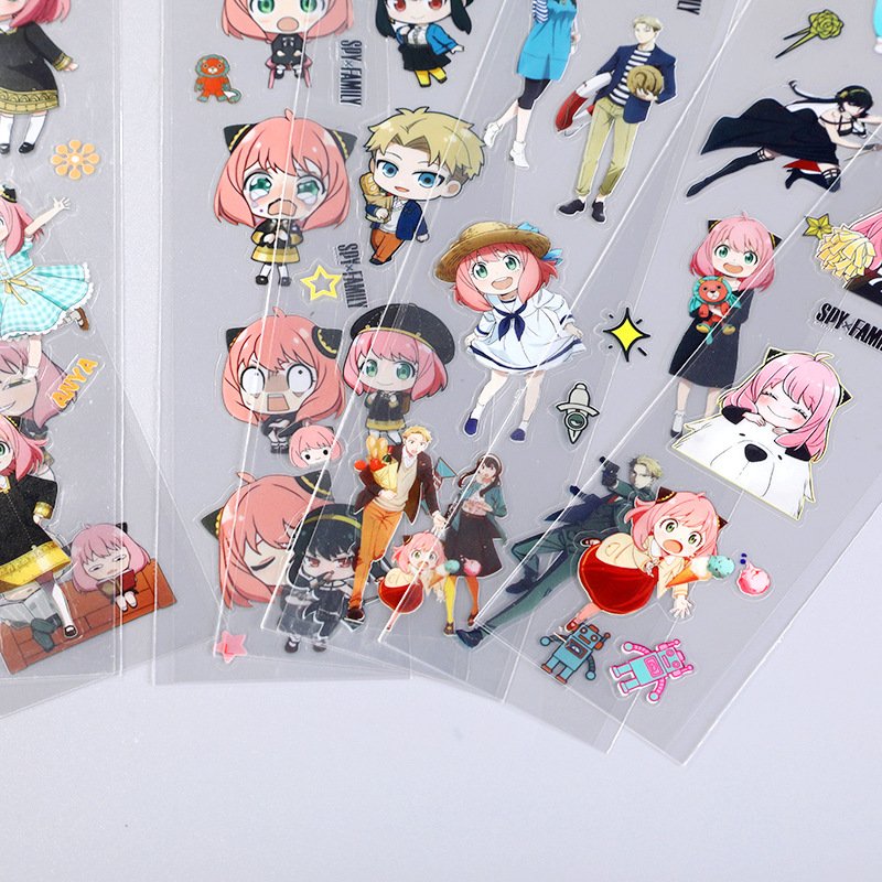 Stickers Custom Brand Logo Die Cut Vinyl Adhesive Paper Printing Waterproof Laptop Stickers Cartoon Stickers