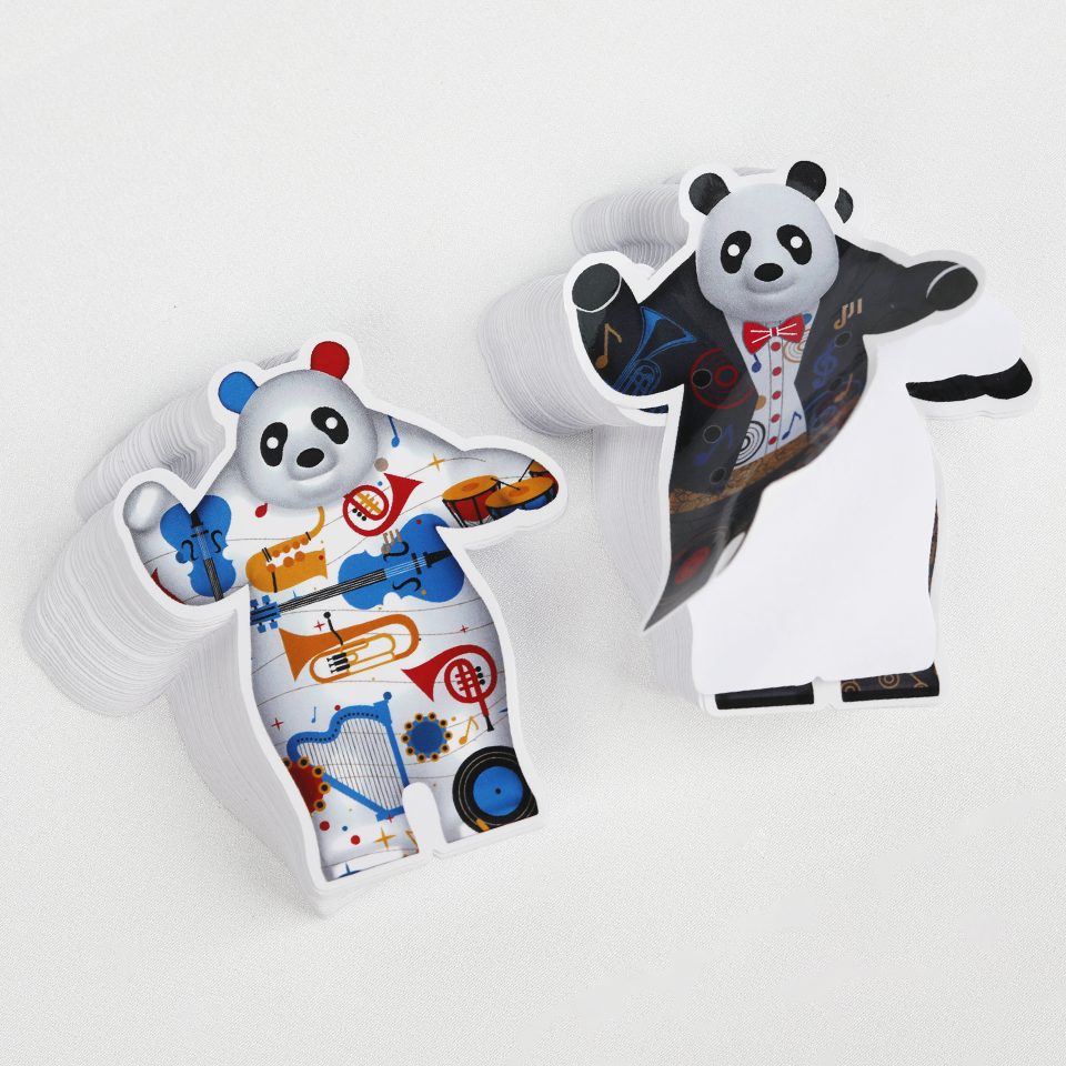 Custom LOGO printing die cut Vinyl stickers custom waterproof cartoon stickers manufacturers custom labels