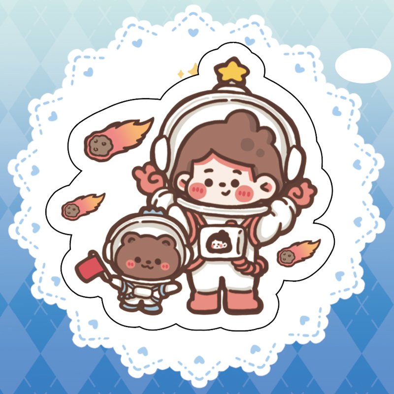 2024 New Cute Internet Celebrity Girl Heart Cute and Playful Children's Cartoon Pattern Stickers