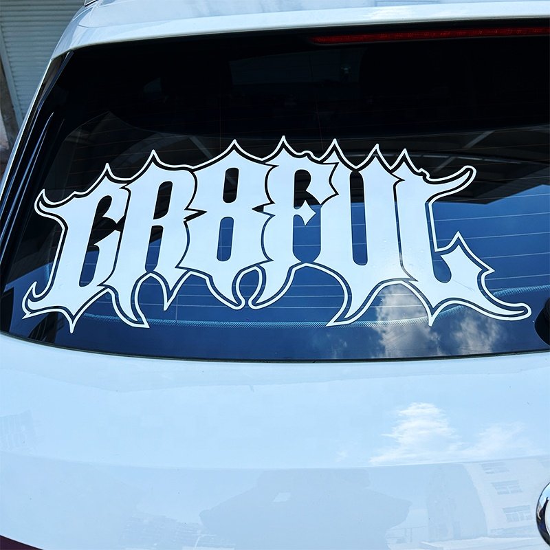 Custom Vinyl Waterproof Outdoor Window Colorful Car Sticker UV Resist Bumper Windshield Transfer Cartoon Custom Anime Car Decal
