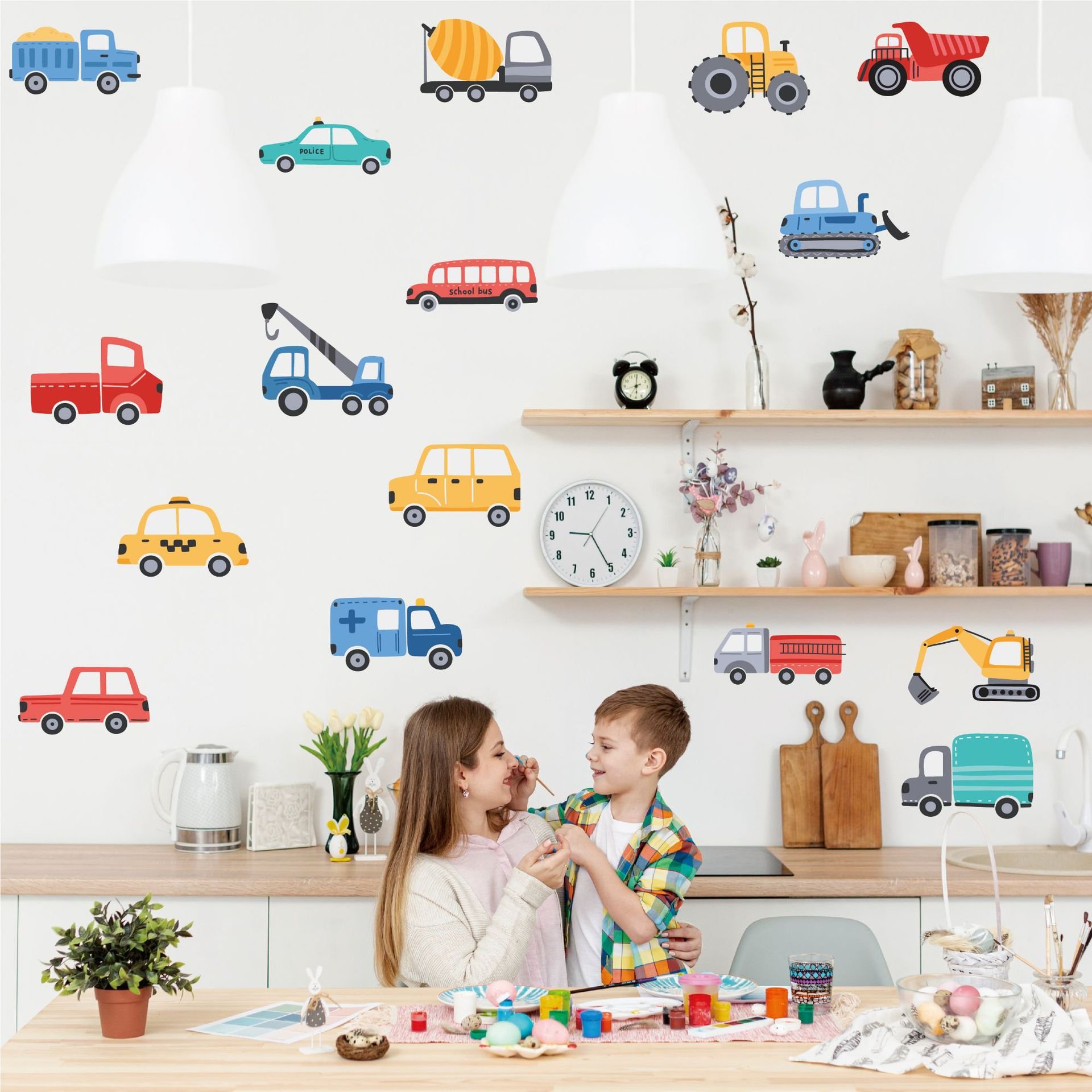 High quality Best Price Kiss Cut Sticker Sheet Durable Vinyl PVC For Children's Room Bedroom Decoration Cartoon Wall Stickers