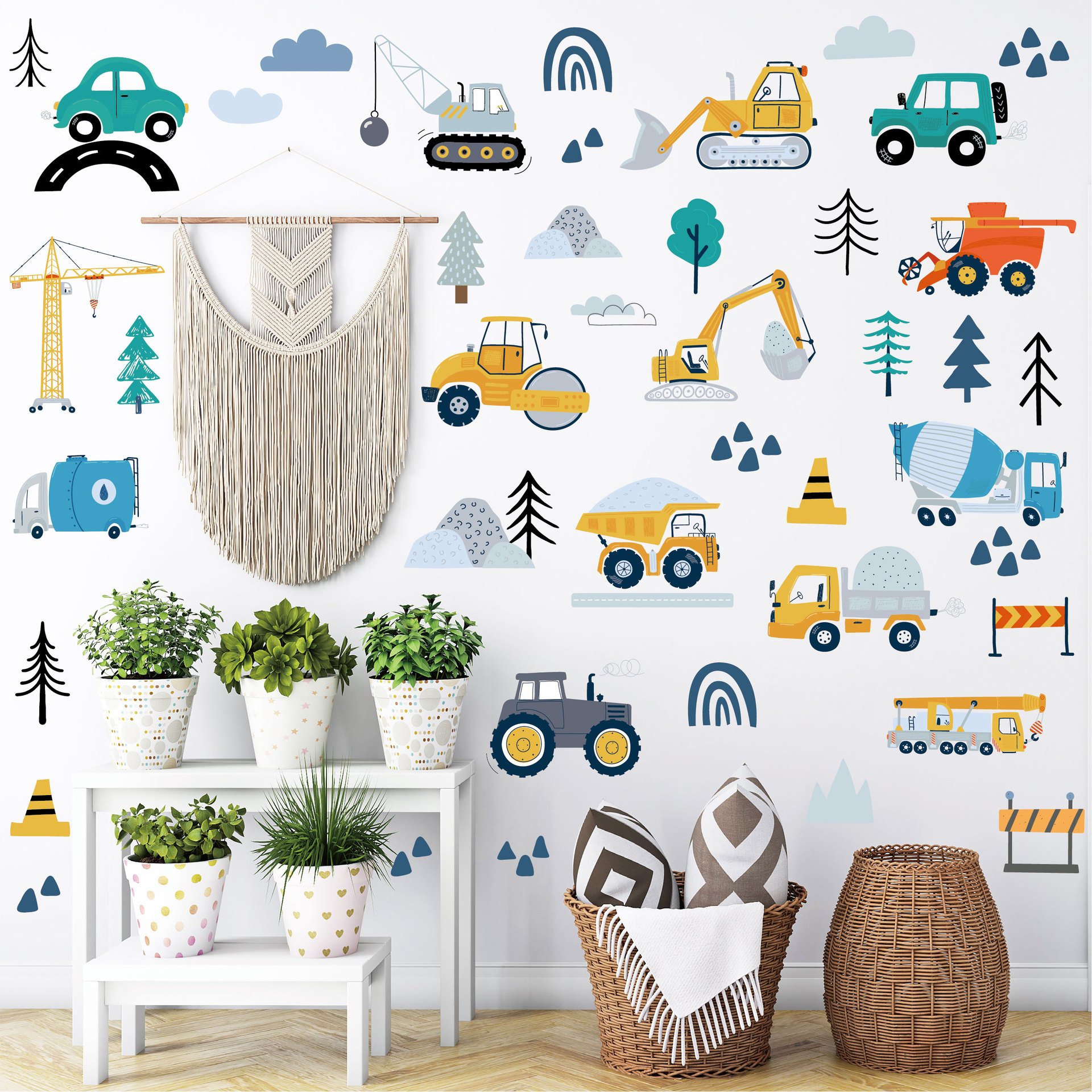 High quality Best Price Kiss Cut Sticker Sheet Durable Vinyl PVC For Children's Room Bedroom Decoration Cartoon Wall Stickers