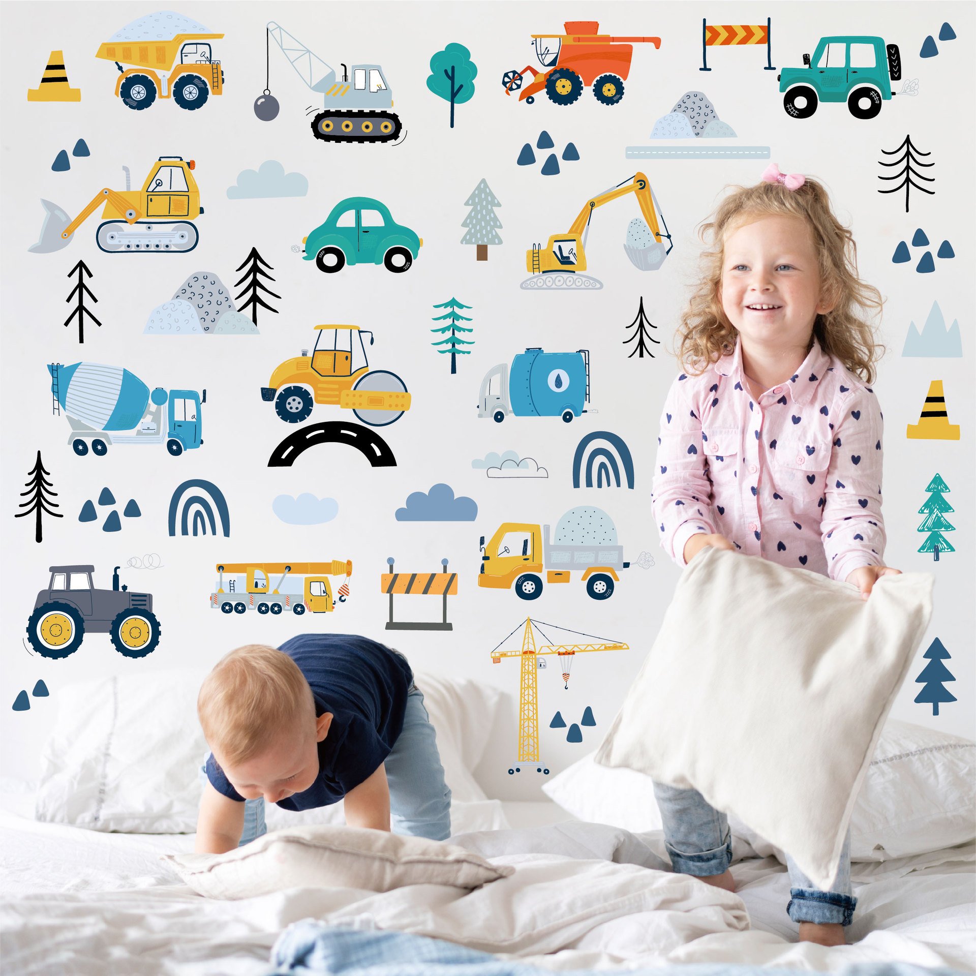 High quality Best Price Kiss Cut Sticker Sheet Durable Vinyl PVC For Children's Room Bedroom Decoration Cartoon Wall Stickers