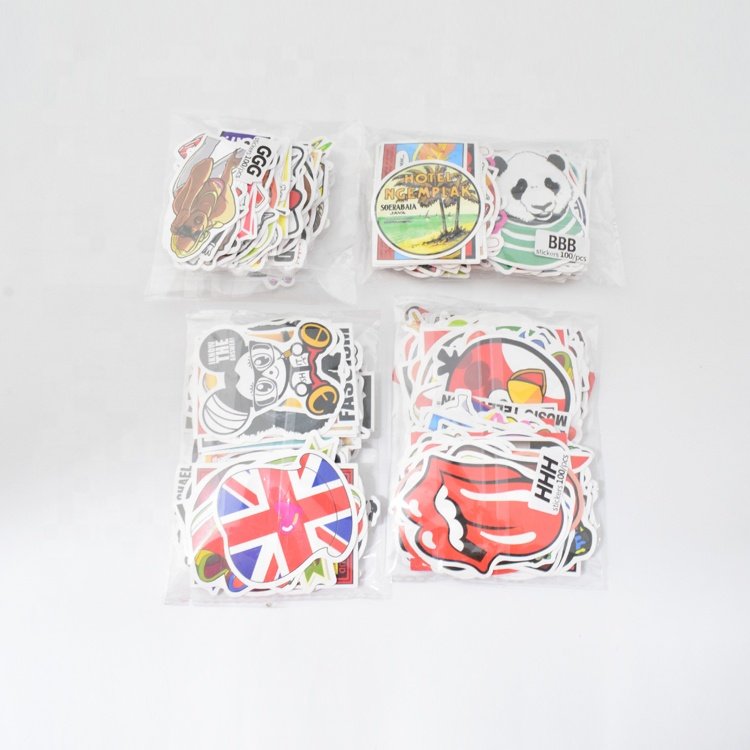 Anime Cartoon Luggage Laptop Phone Sticker Set Sticker Manufacturer Diy Decor Die Cut Adhesive Logo Custom Cartoon Stickers