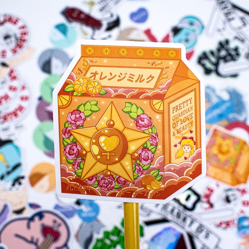 Anime Cartoon Luggage Laptop Phone Sticker Set Sticker Manufacturer Diy Decor Die Cut Adhesive Logo Custom Cartoon Stickers