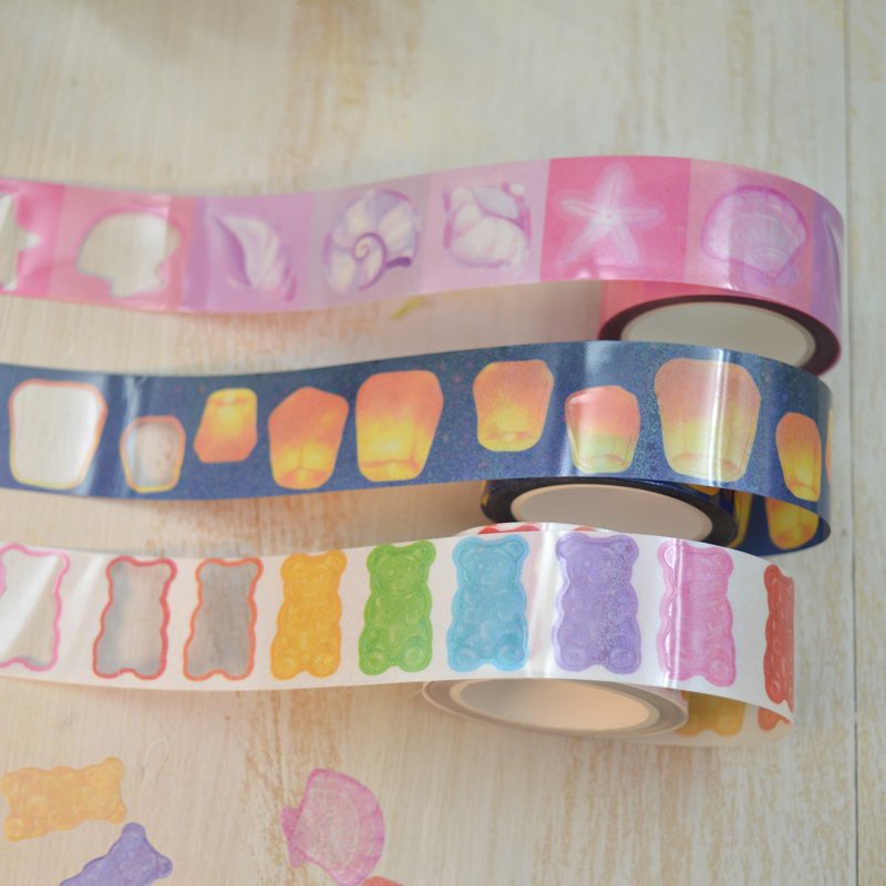 Customized Cartoon Sticker Series Cute Decorative Sticker Kiss Cut Washi Tape
