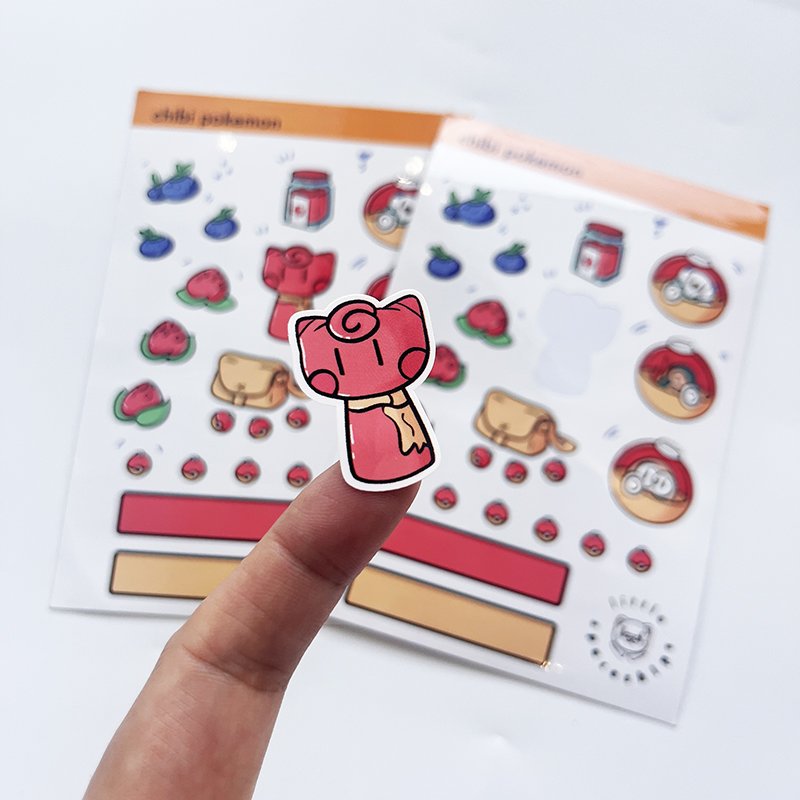 Custom Sticker Sheets Cartoon Design Kiss Cut Vinyl Sticker Sheets Waterproof Self Adhesive Sticker Sheet