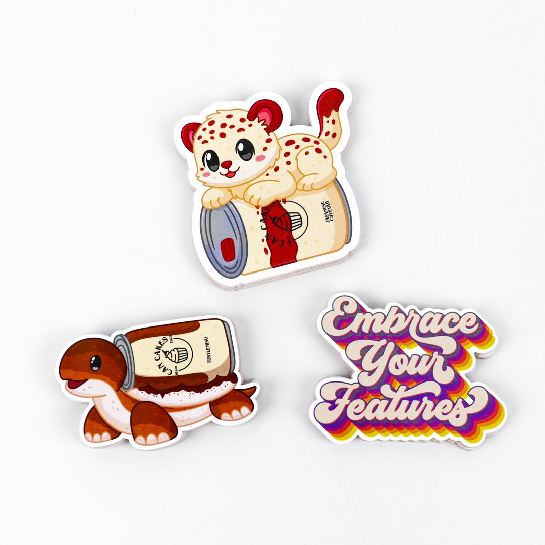 Printing Weatherproof UV Resist Self-Adhesive Packaging Labels Sticker Logo Waterproof PVC Die Cut Vinyl Custom Stickers