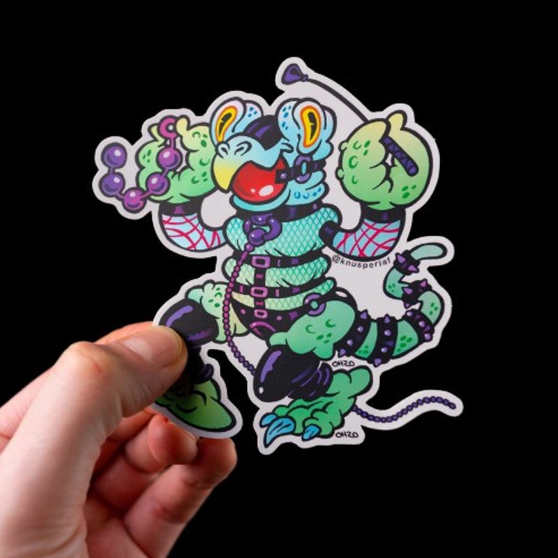Waterproof adhesive Vinyl PVC Sticker Label Custom Logo Holographic Cartoon Label Company Design Holographic Cartoon Stickers